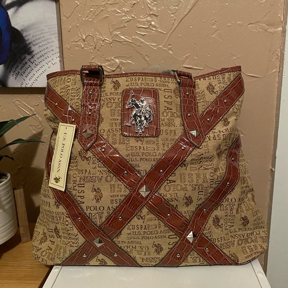 U.S. POLO ASSN. TOTE SHOULDER BAG